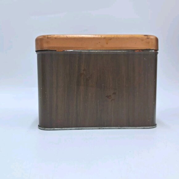 Kenmore Brown Metal Canister Set-Flour-Sugar-Coffee-Tea-Mid Century Kitchen-READ - Picture 13 of 16